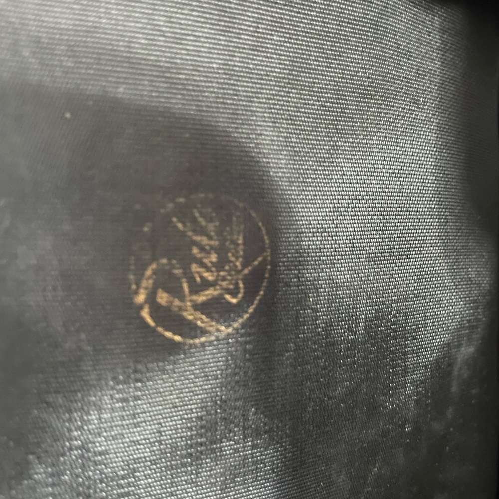 Vintage Rulo Creations Black Satin Clutch - Picture 5 of 5